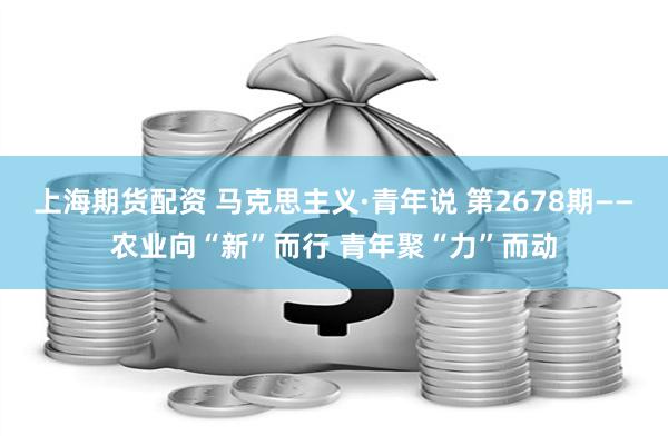 上海期货配资 马克思主义·青年说 第2678期——农业向“新”而行 青年聚“力”而动